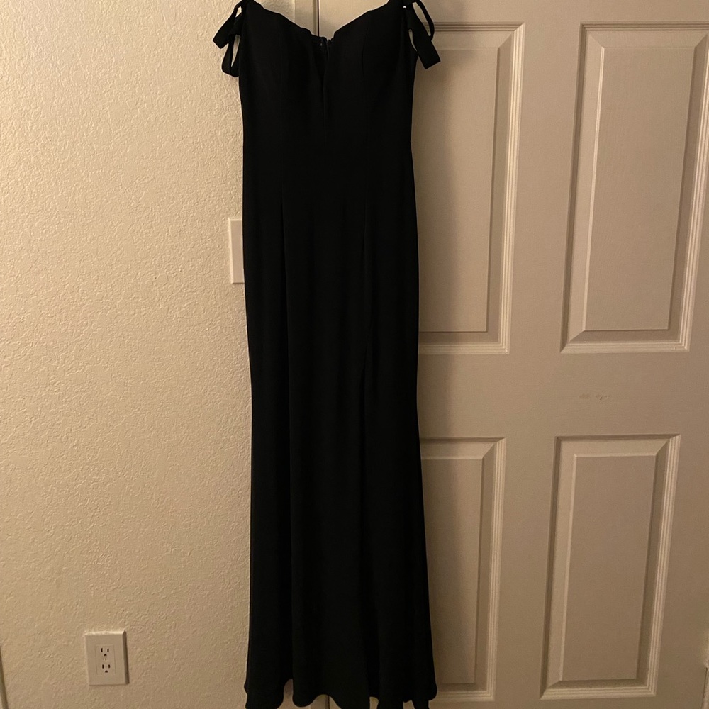 Aqua off the Shoulder Gown- a Bloomingdale’s Exclusive